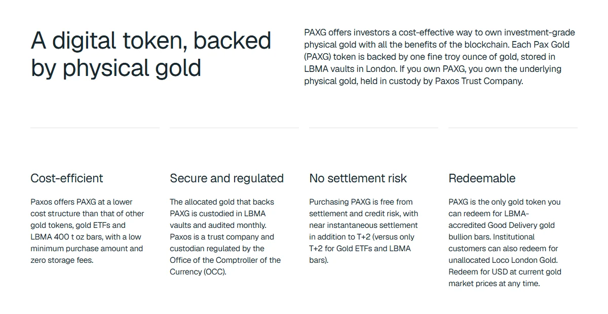 買 PAXG 等於持有黃金嗎？分配、交收與贖回門檻怎麼查